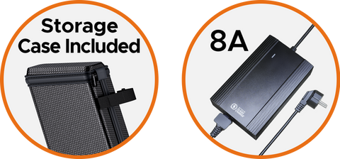 Blue / Single Battery / LE20 8A FlashCharge